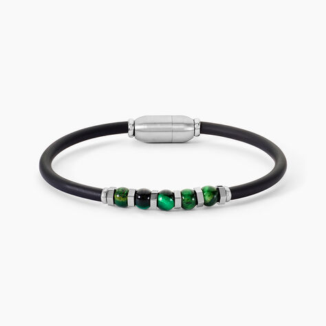 Bracelet Jourdan Caoutchouc Noir - Bracelets Homme | Histoire d’Or
