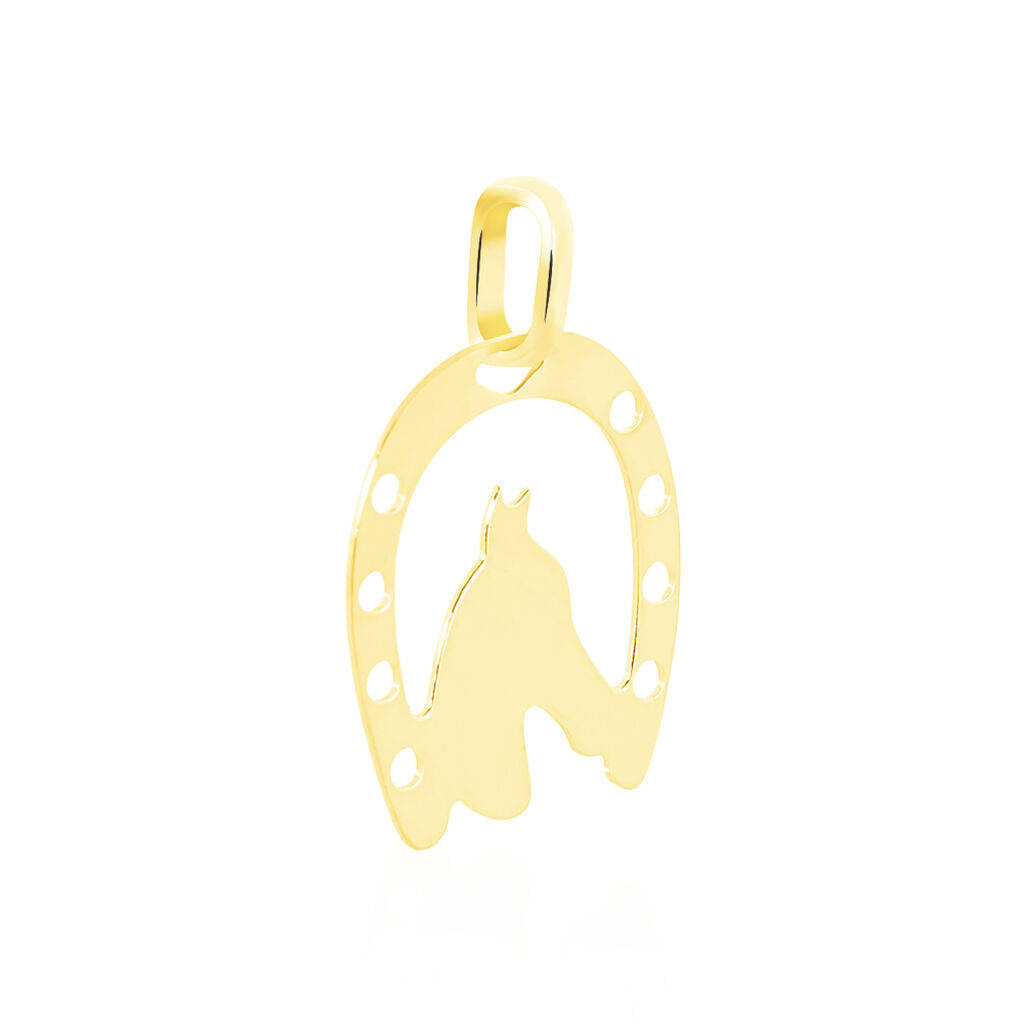 Pendentif Egide Fer A Cheval Or Jaune - Pendentifs Femme | Histoire d’Or
