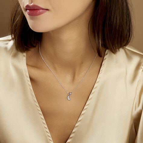 Collier Theoline Argent Blanc Oxyde De Zirconium - Colliers fantaisie Femme | Histoire d’Or