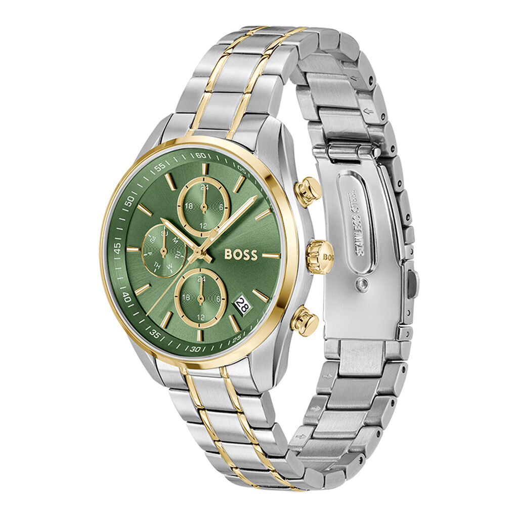 Montre Boss Grand Tour Ladies Vert - Id&eacute;es cadeaux Femme | Histoire d&rsquo;Or
