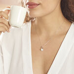 Collier Patricia Or Blanc Perle De Culture Oxyde - Colliers Femme | Histoire d&rsquo;Or