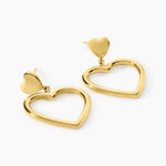 Boucles D'oreilles Pendantes Tassy Acier Jaune - Boucles d'oreilles fantaisie Femme | Histoire d&rsquo;Or