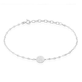 Bracelet Argent Blanc Turin Oxydes De Zirconium - Bracelets fantaisie Femme | Histoire d’Or