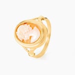Bague Demetrios Or Jaune Cam&eacute;e - Bagues solitaires Femme | Histoire d&rsquo;Or