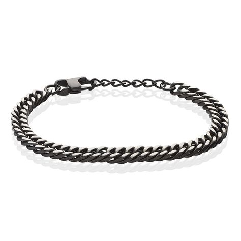 Bracelet Acier Noir Et Gris Cristiano - Bracelets Homme | Histoire d’Or