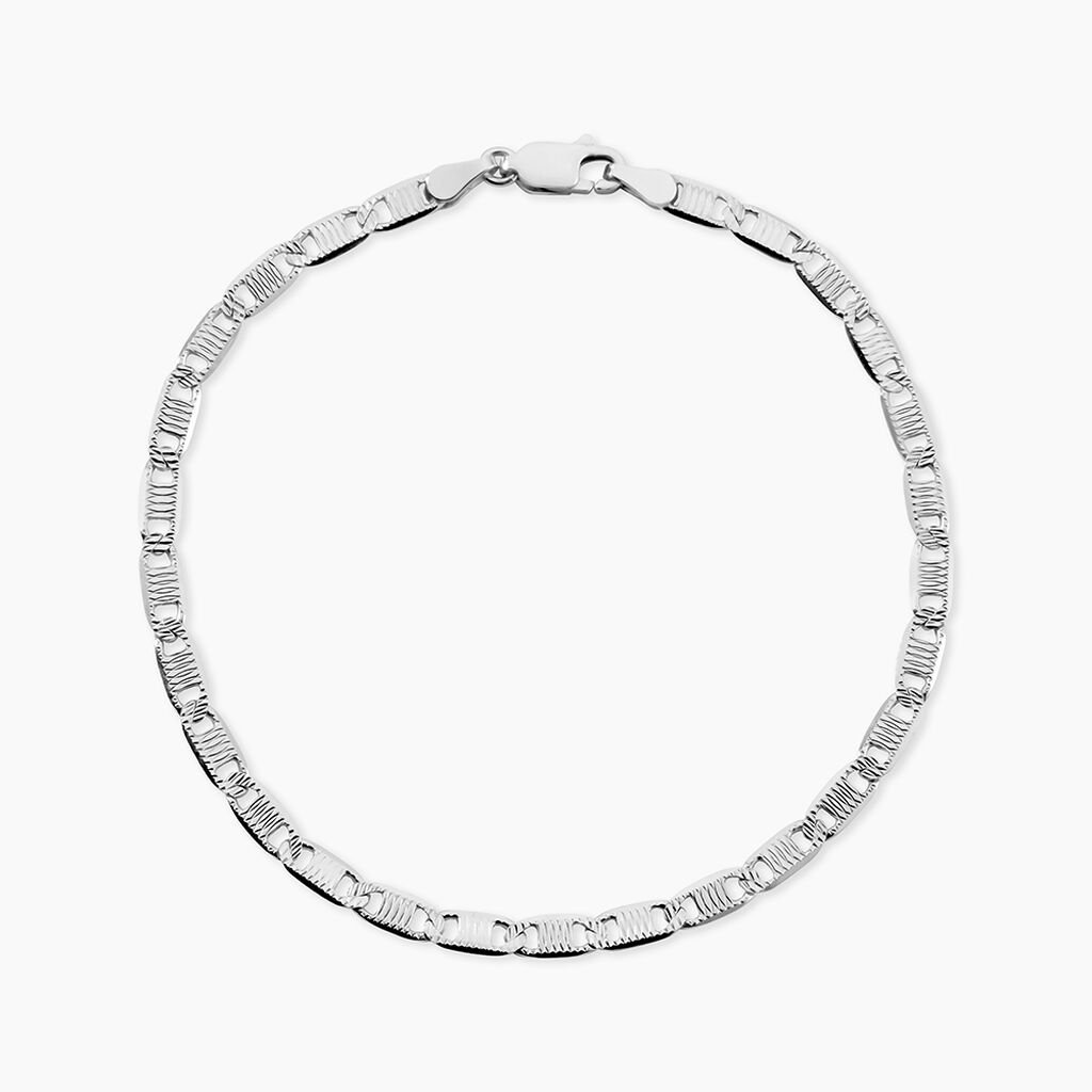 Bracelet Kael Argent Blanc - Bracelets cha&icirc;ne Homme | Histoire d&rsquo;Or