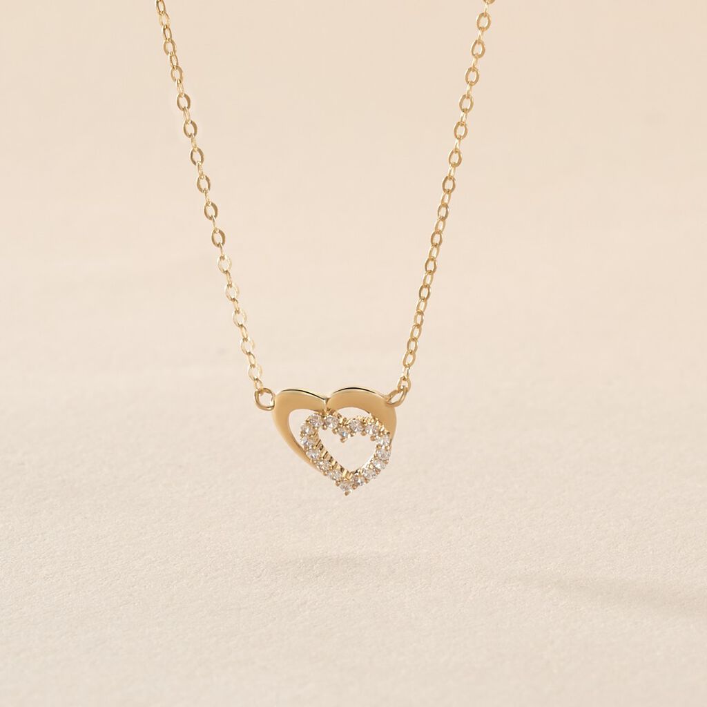Collier Constancia Or Jaune Oxyde De Zirconium - F&ecirc;te des m&egrave;res Femme | Histoire d&rsquo;Or