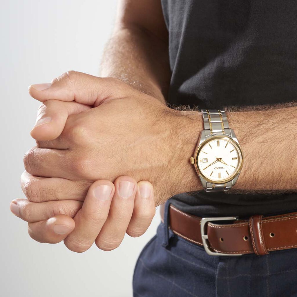 Montre Seiko Classique Blanc - Montres Homme | Histoire d’Or
