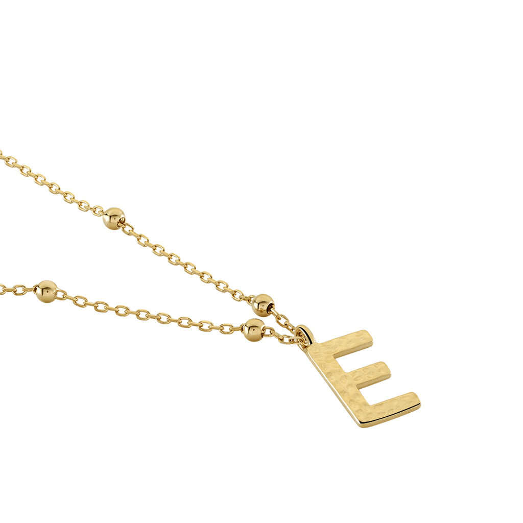 Collier Plaqué Or Jaune Lettra - Colliers fantaisie Femme | Histoire d’Or