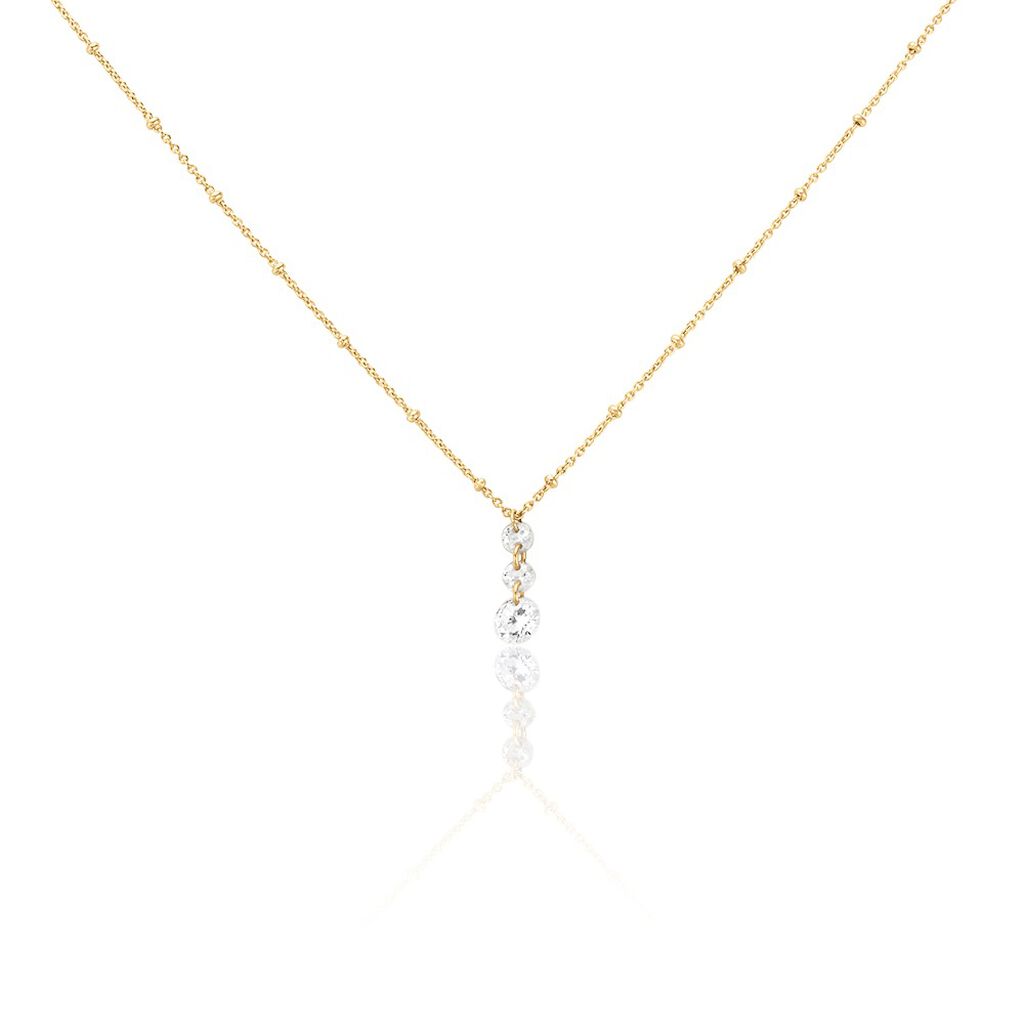 Collier Chalice Plaqué Or Jaune Oxyde De Zirconium - Colliers Femme | Histoire d’Or