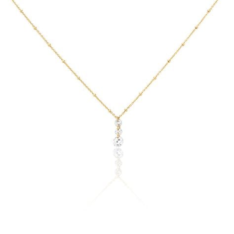 Collier Chalice Plaqué Or Jaune Oxyde De Zirconium - Colliers Femme | Histoire d’Or