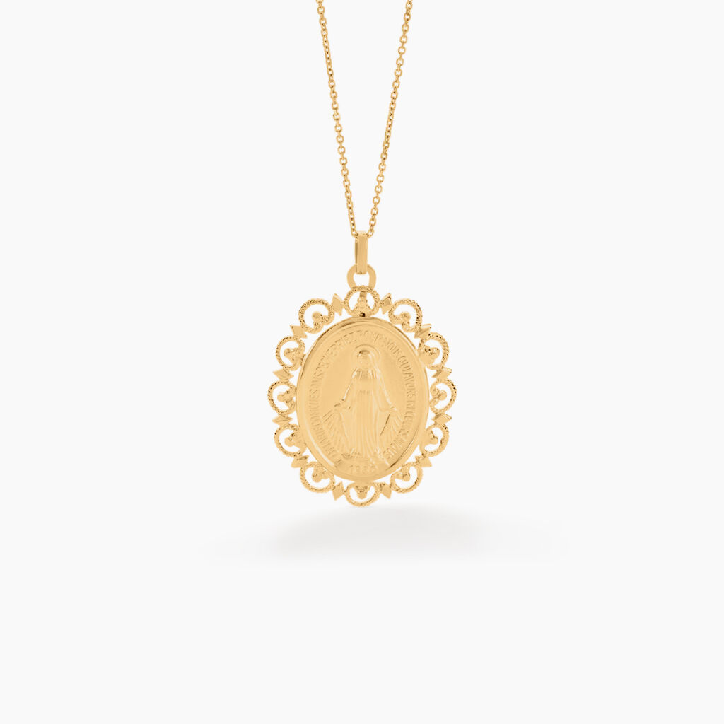 Pendentif Santo Or Jaune - Pendentifs Baptême Famille | Histoire d’Or
