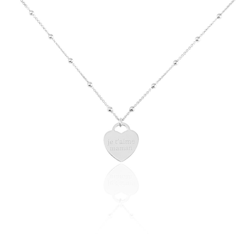 Collier Argent Blanc Laurentin - Colliers fantaisie Femme | Histoire d’Or