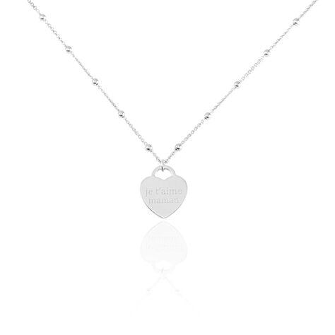 Collier Argent Blanc Laurentin - Colliers fantaisie Femme | Histoire d’Or