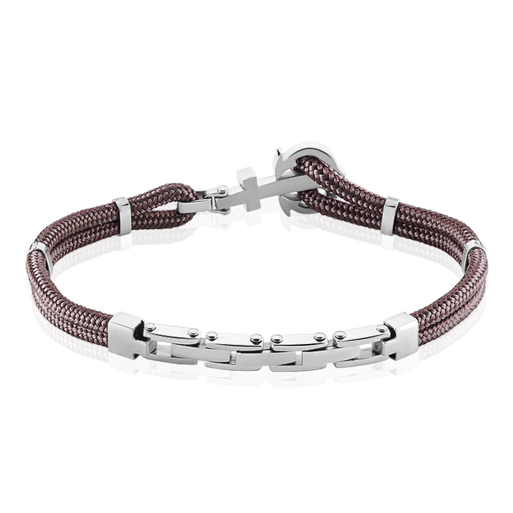Bracelet Acier Analya Cordon - Bijoux Ancre Homme | Histoire d’Or