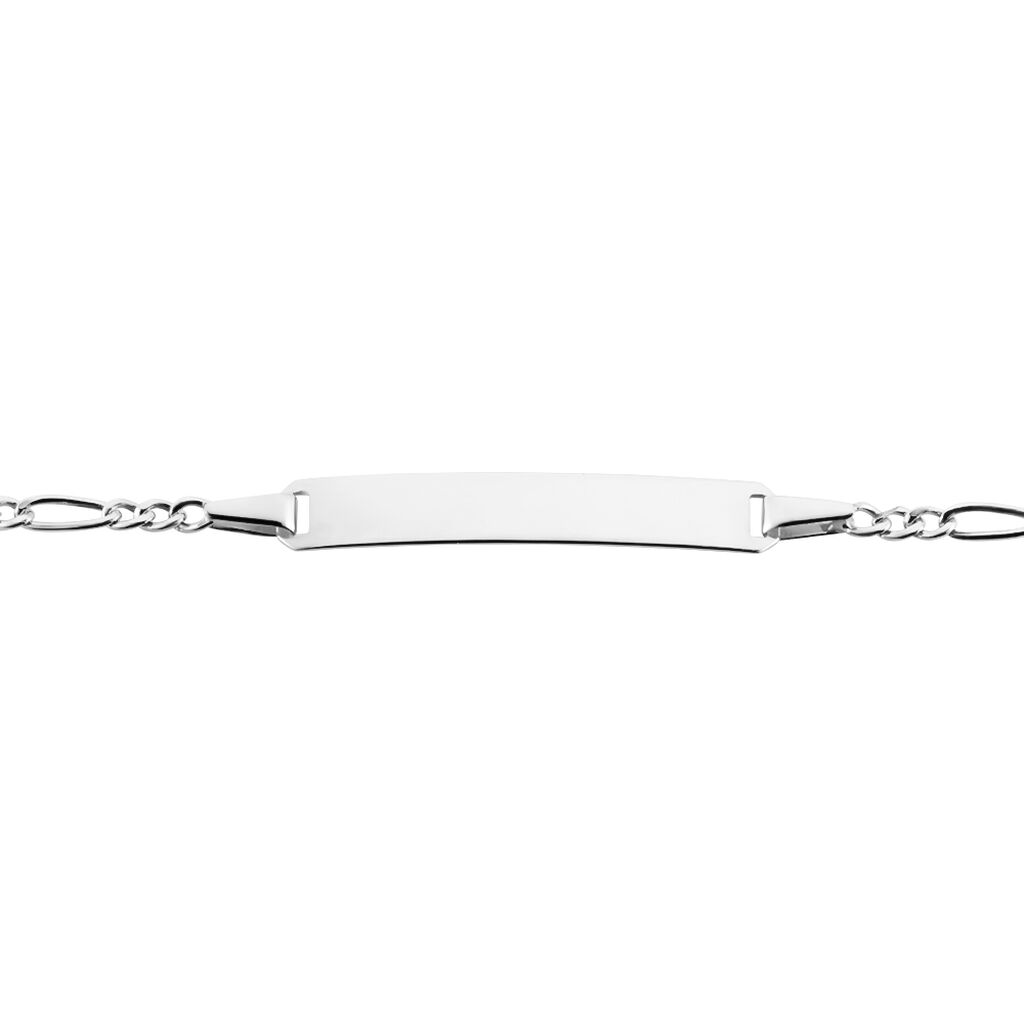 Bracelet Identite Bebe Or Blanc Bartolomee - Bracelets Communion Enfant | Histoire d’Or