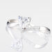 Bague Eva Or Blanc Oxyde De Zirconium - Bagues solitaires Femme | Histoire d’Or