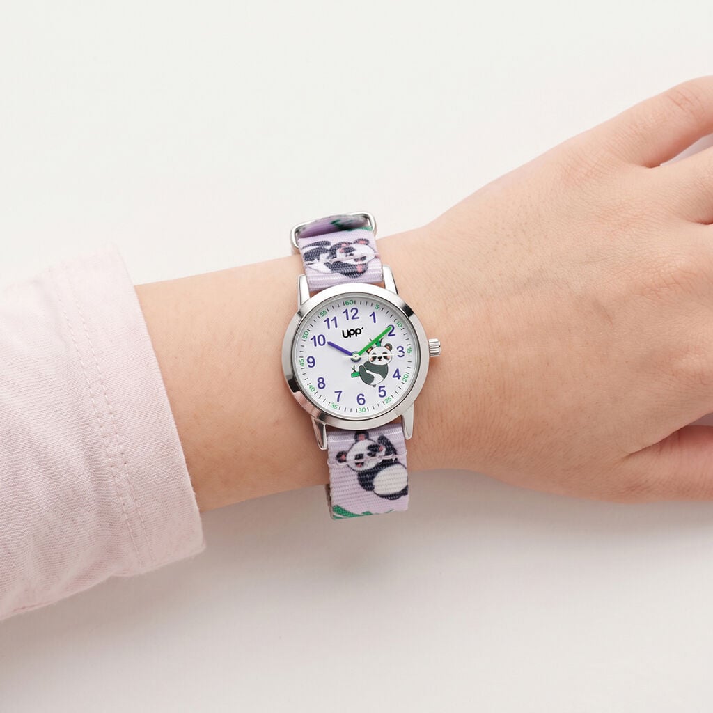 Montre Upp Tutti Bamboo Violet - Id&eacute;es cadeaux Enfant | Histoire d&rsquo;Or