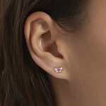 Boucles D'oreilles Puces Sulivia Papillon Or Jaune - Clous d'oreilles Enfant | Histoire d&rsquo;Or