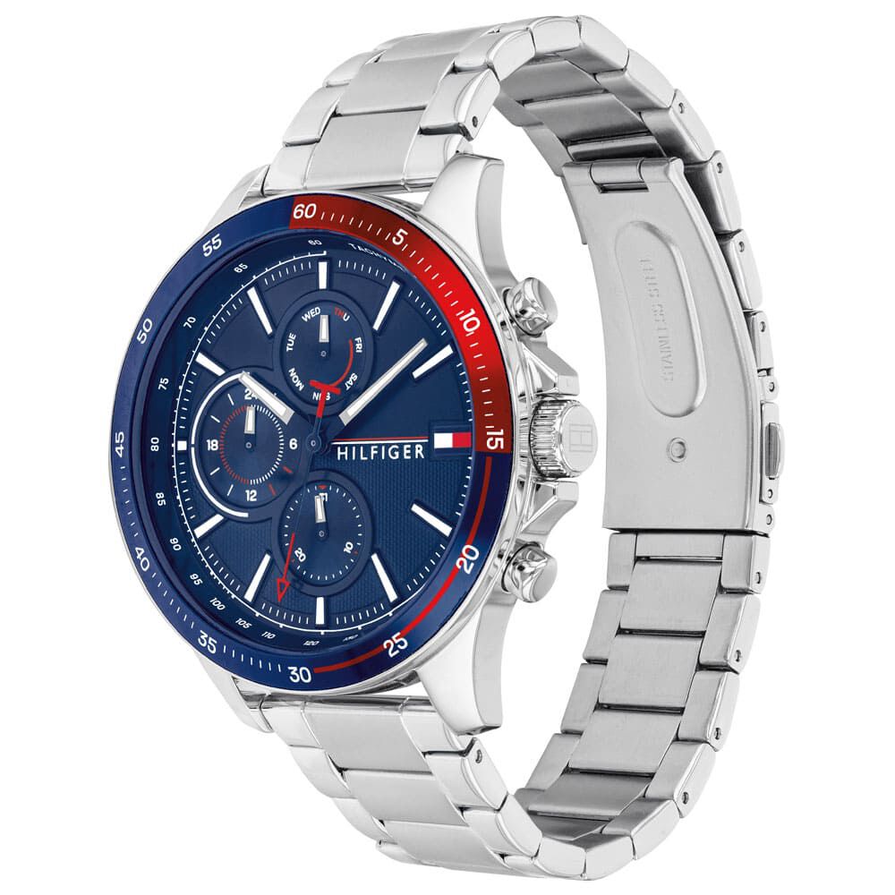 Montres Tommy Hilfiger 1791718 Acier Boucle déployante simple Blanc Ronde -  HIMHBQB8970 • Histoire d'Or