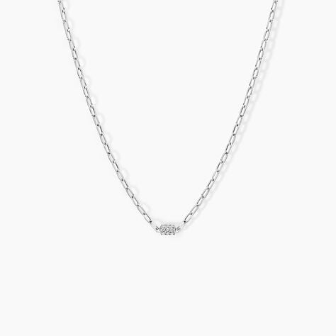 Collier Nexus Argent Blanc Oxyde De Zirconium - Colliers fantaisie Femme | Histoire d’Or
