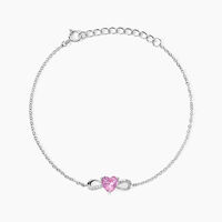 Bracelet Argent Blanc Atieno Oxyde De Zirconium