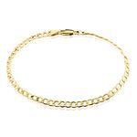 Bracelet Iris Or Jaune Maille Gourmette - Bracelets cha&icirc;ne Femme | Histoire d&rsquo;Or