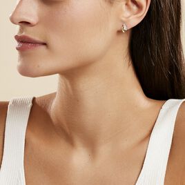 Boucles D'oreilles Puces Loubra Or Jaune Emeraude - Clous d'oreilles Femme | Histoire d’Or