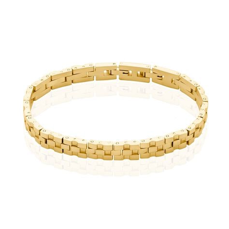 Bracelet Jourdan Manathan Acier Doré - Bracelets Homme | Histoire d’Or