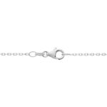 Cha&icirc;ne Claudine Maille For&ccedil;at Argent Blanc - Chaines Femme | Histoire d&rsquo;Or