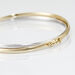 Bracelet Jonc Catalin 2 Fils Flexibles Or Bicolore - Bracelets joncs Femme | Histoire d’Or