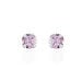 Boucles D'oreilles Puces Daria Or Blanc Oxyde De Zirconium - Clous d'oreilles Femme | Histoire d’Or