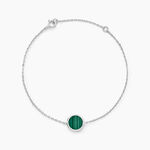 Bracelet Lunatique Argent Blanc Malachite Onyx - Bracelets Femme | Histoire d&rsquo;Or