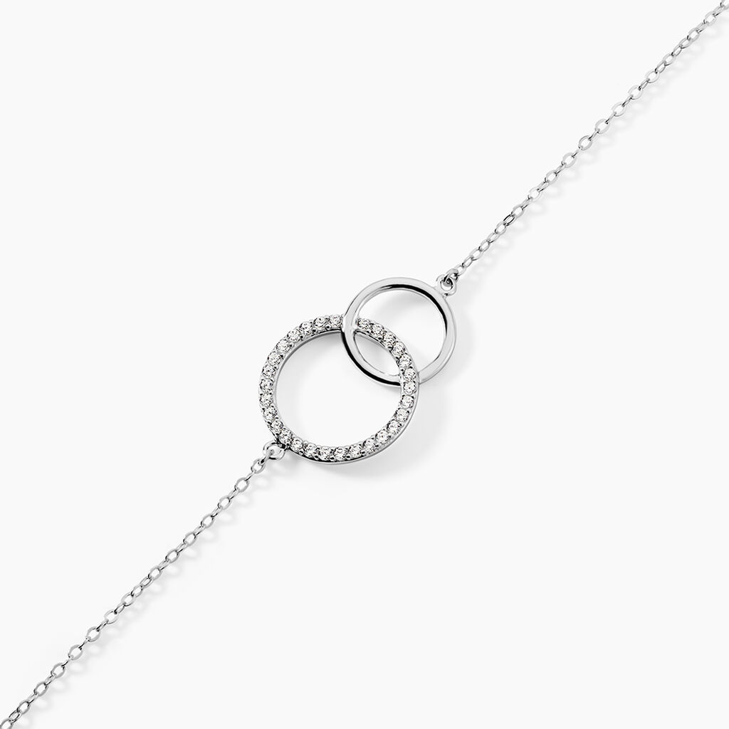 Bracelet Yalaz Argent Blanc Oxyde De Zirconium - F&ecirc;te des m&egrave;res Femme | Histoire d&rsquo;Or