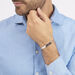 Bracelet Identité Anilo Maille Alternee 1/1 Argent Blanc - Gourmettes Homme | Histoire d’Or