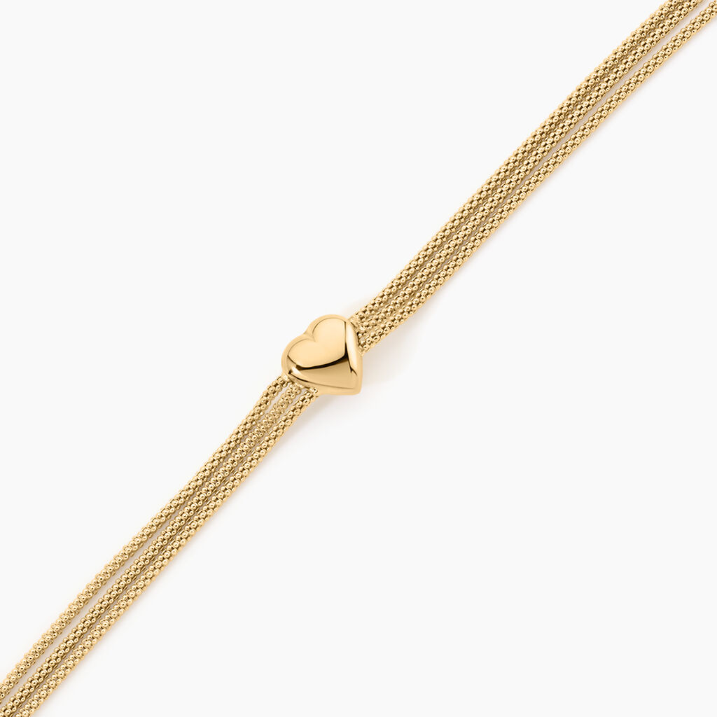 Bracelet Johana Argent Dor&eacute; A L'Or 750/1000 - F&ecirc;te des m&egrave;res Femme | Histoire d&rsquo;Or