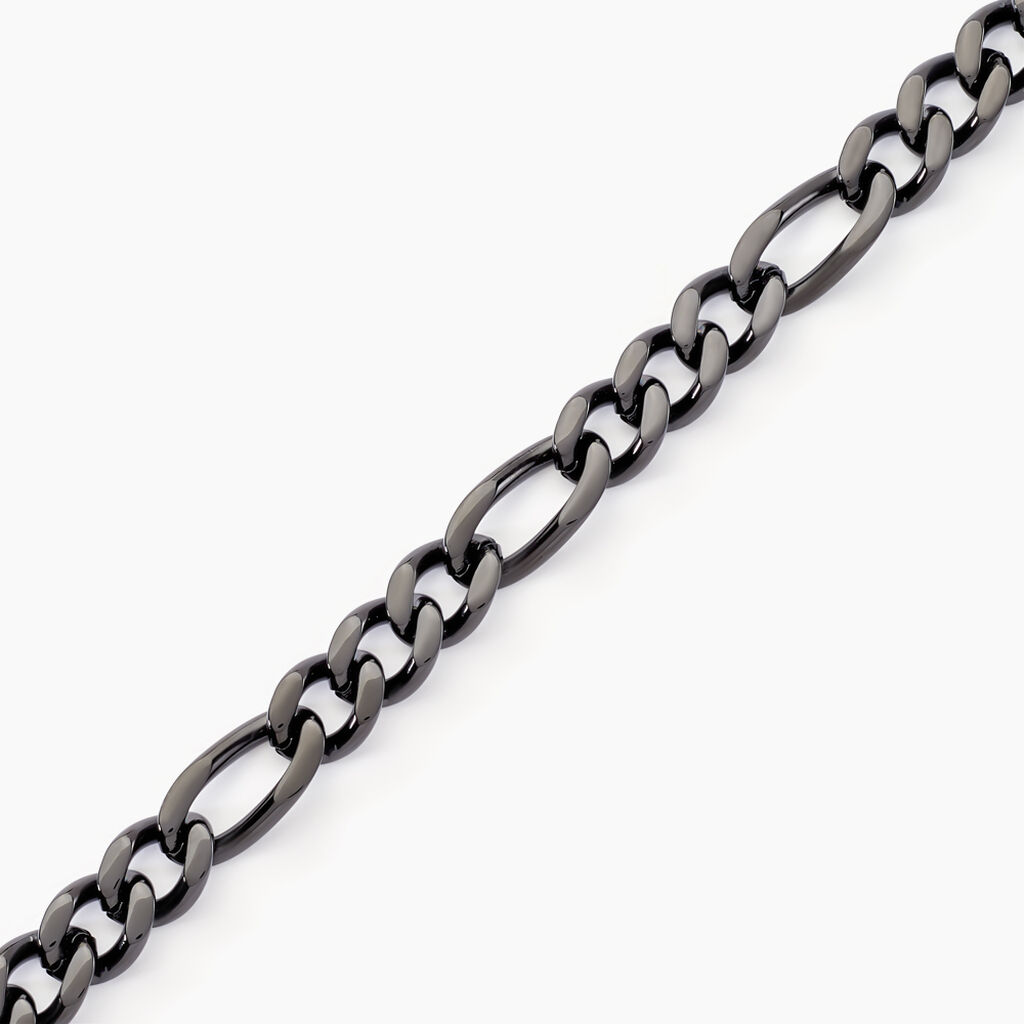 Bracelet Virgil Acier Noir - Bracelets chaîne Homme | Histoire d’Or