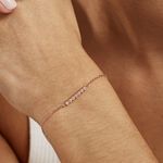 Bracelet Aryles Argent Rose Oxyde De Zirconium - Bracelets Femme | Histoire d&rsquo;Or