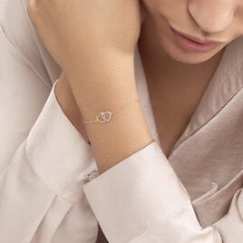 Bracelet Natala Or Bicolore - Bracelets Coeur Femme | Histoire d’Or