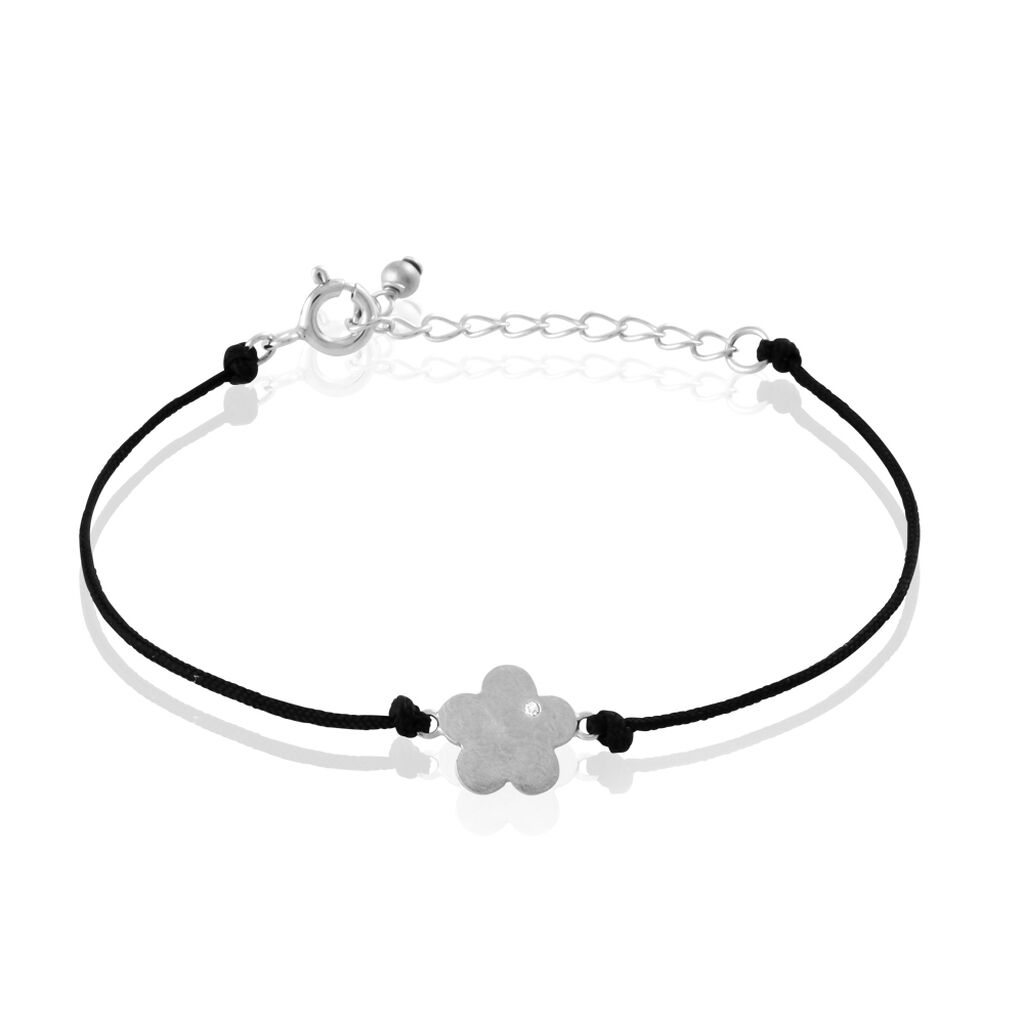 Bracelet Emeraude Argent Blanc Oxyde De Zirconium - Bracelets Femme | Histoire d&rsquo;Or