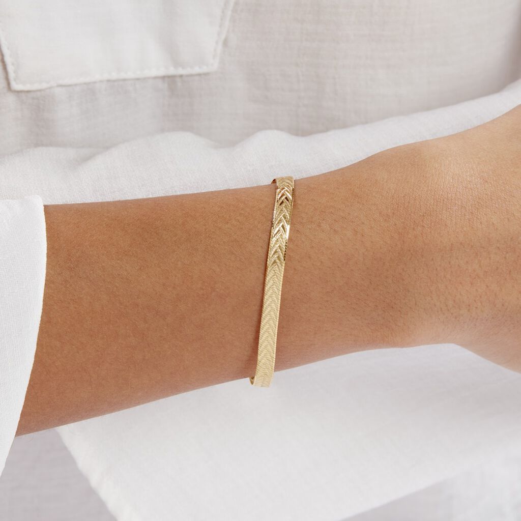 Bracelet Argent Jaune Alay - Bracelets chaîne Femme | Histoire d’Or