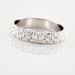 Alliance Mathena Ruban Plat Or Blanc - Alliances Unisex | Histoire d&rsquo;Or