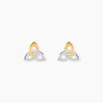 Boucles D'Oreilles Puces Or Jaune Argent Blanc - Clous d'oreilles Femme | Histoire d&rsquo;Or