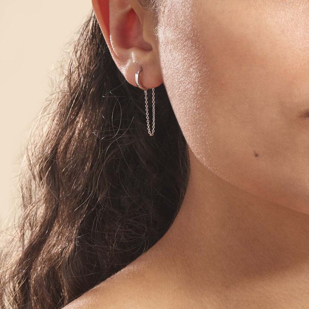 Créoles Argent Jurg - Boucles d'oreilles créoles Femme | Histoire d’Or