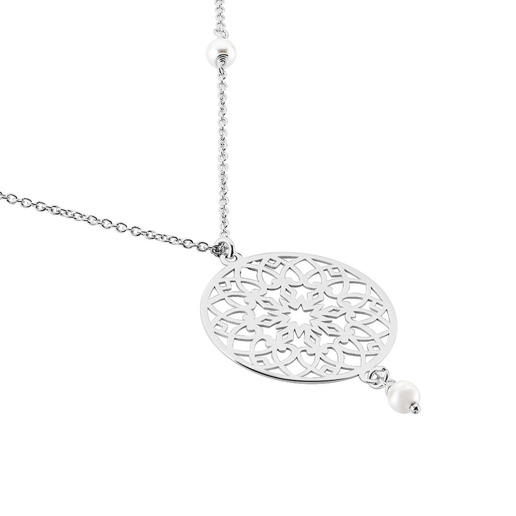 Collier Yolenn Argent Blanc Perle De Culture - Colliers fantaisie Femme | Histoire d&rsquo;Or