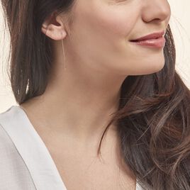 Boucles D'oreilles Pendantes Pink Or Rose - Boucles d'oreilles pendantes Femme | Histoire d’Or