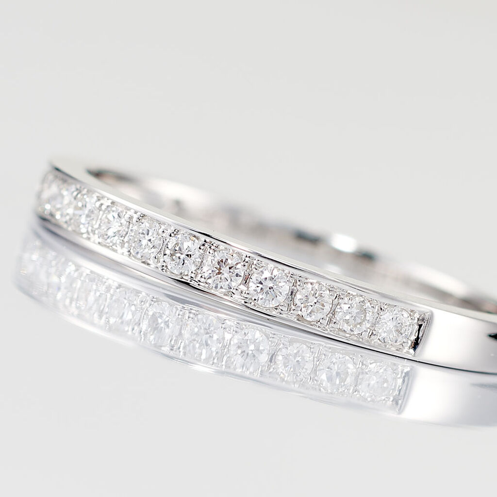 Alliance Rhea Or Blanc Diamant - Alliances Femme | Histoire d&rsquo;Or