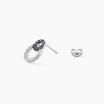 Boucles D'oreilles Puces Diana Argent Blanc Oxyde De Zirconium - Boucles d'oreilles fantaisie Femme | Histoire d&rsquo;Or