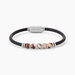 Bracelet Jourdan Caoutchouc Noir Agate - Bracelets Homme | Histoire d’Or