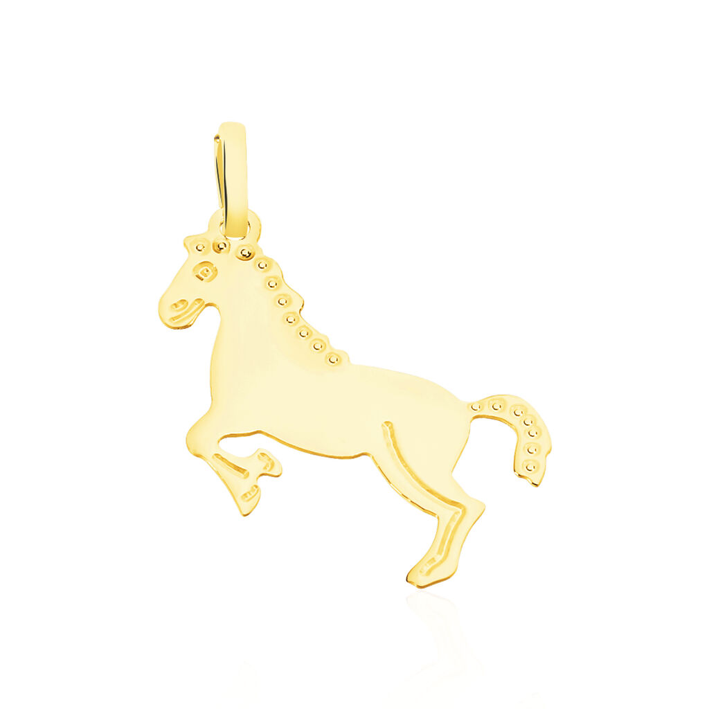 Pendentif Egide Cheval Or Jaune - Pendentifs Famille | Histoire d’Or